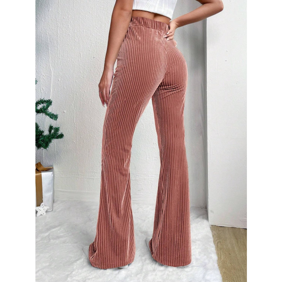 High Waist Flare Pants Apparel and Accessories