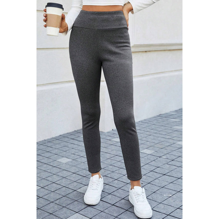 High Waist Leggings Dark Gray / S Apparel and Accessories