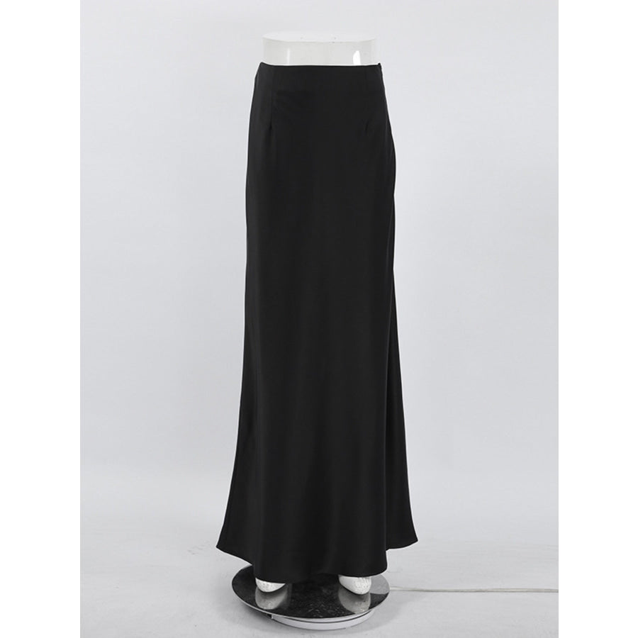 High Waist Maxi Skirt Apparel and Accessories