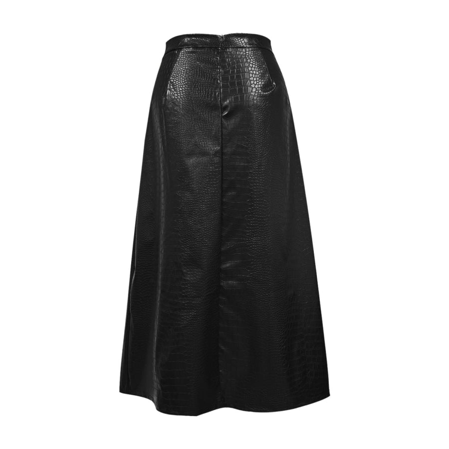 High Waist Midi Skirt Apparel and Accessories