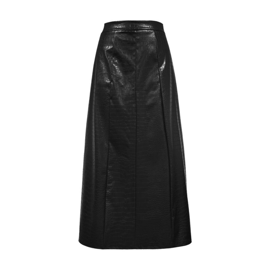 High Waist Midi Skirt Apparel and Accessories