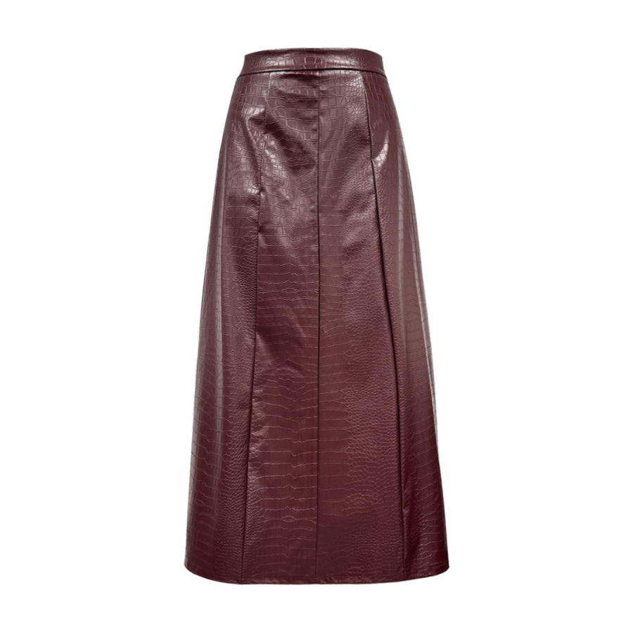 High Waist Midi Skirt Apparel and Accessories