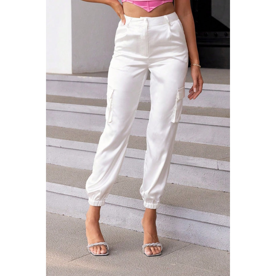 High Waist Pants with Pockets