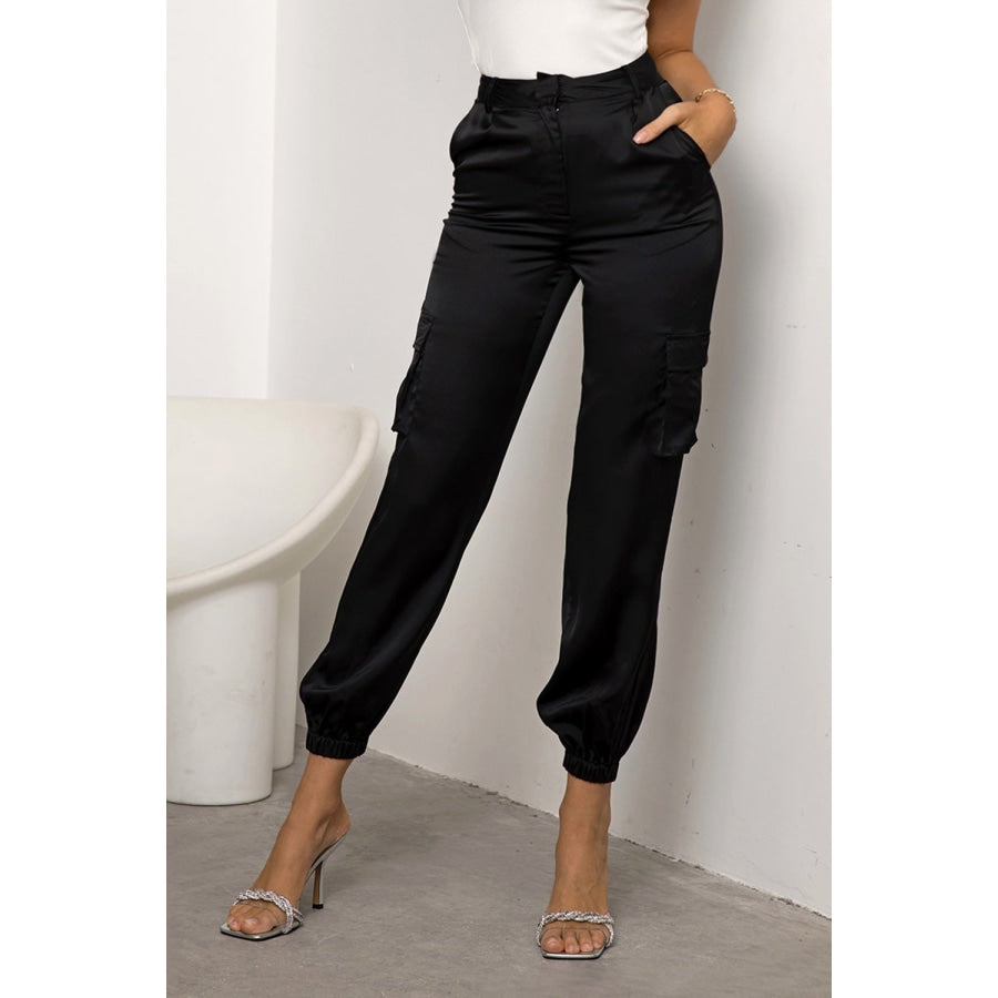 High Waist Pants with Pockets