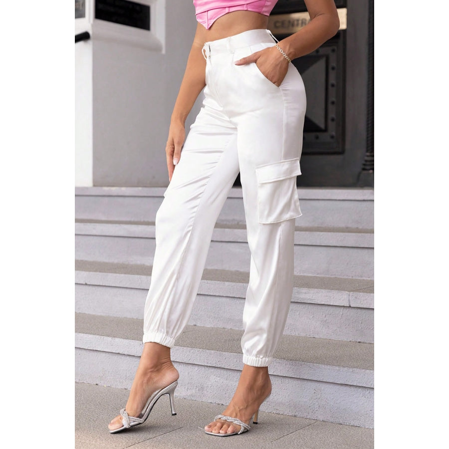 High Waist Pants with Pockets