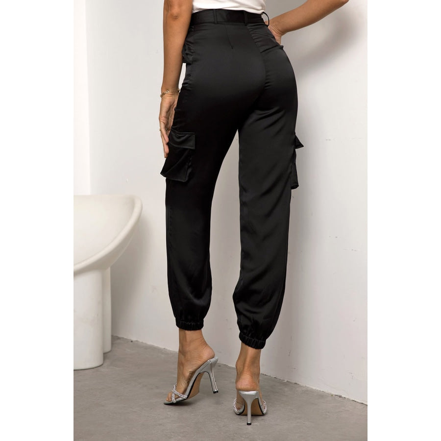 High Waist Pants with Pockets