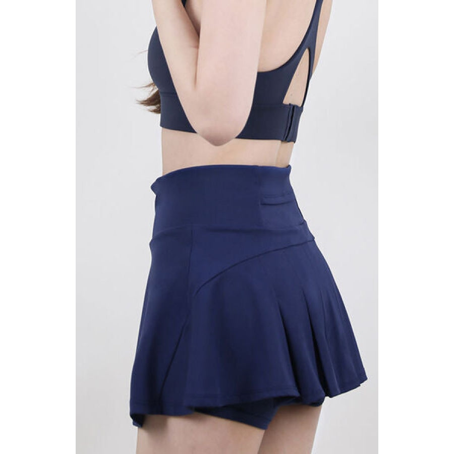 High Waist Pleated Active Skirt Apparel and Accessories