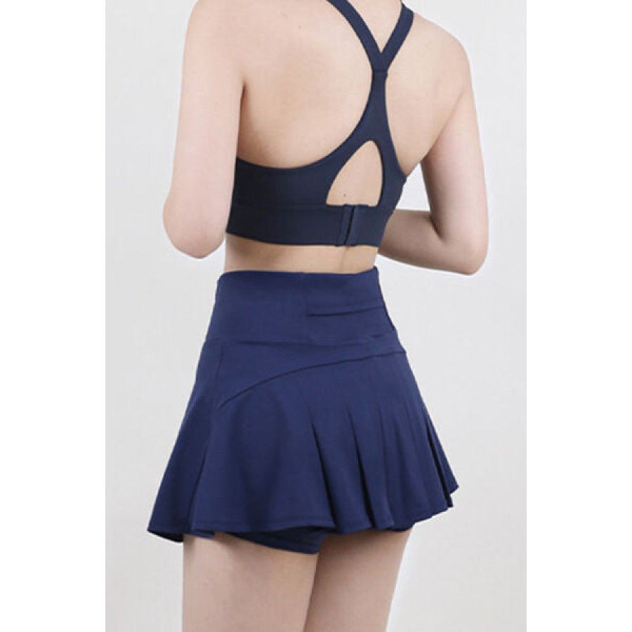 High Waist Pleated Active Skirt Apparel and Accessories