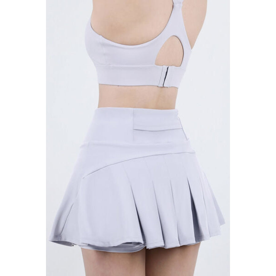 High Waist Pleated Active Skirt Apparel and Accessories