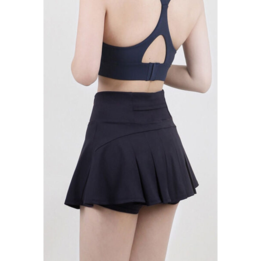 High Waist Pleated Active Skirt Apparel and Accessories
