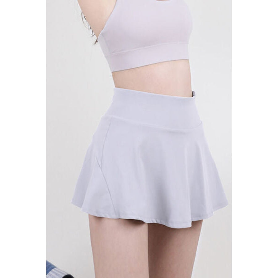 High Waist Pleated Active Skirt Apparel and Accessories