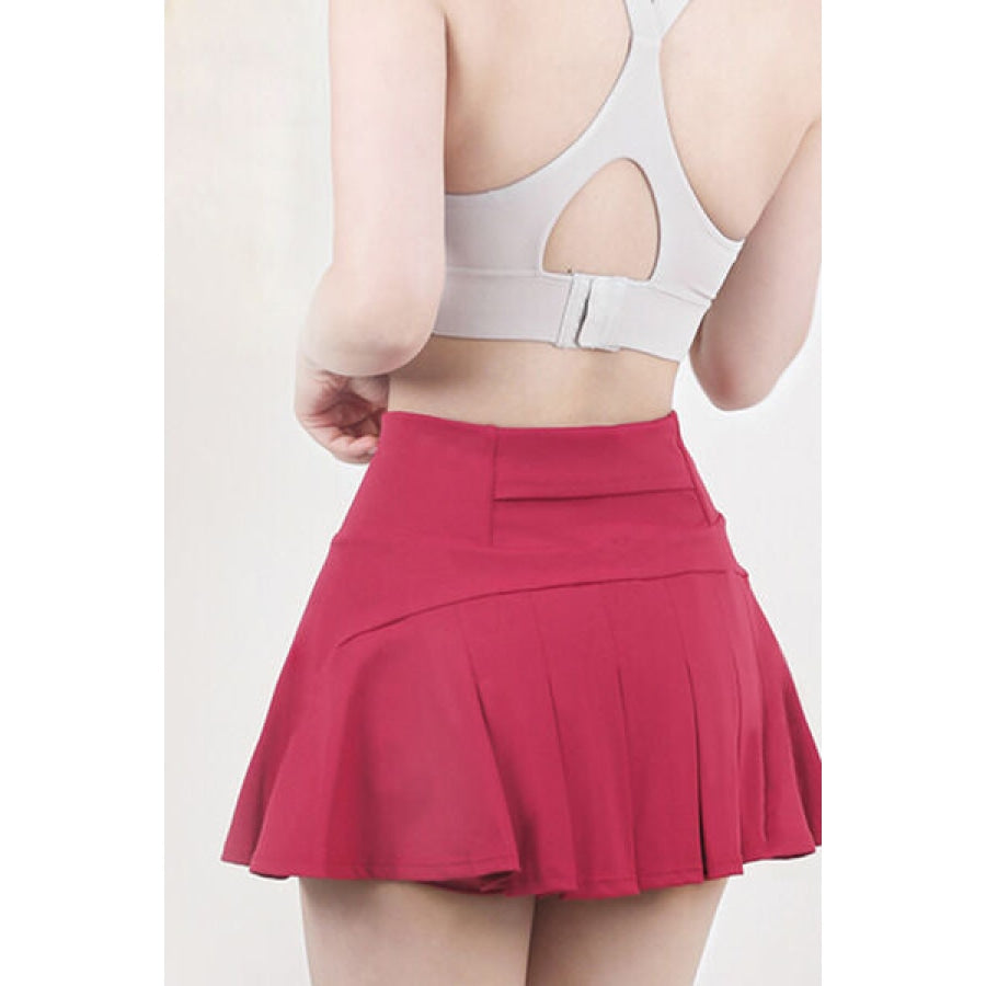 High Waist Pleated Active Skirt Apparel and Accessories