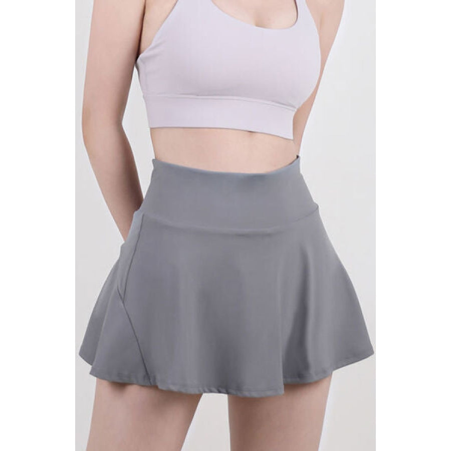 High Waist Pleated Active Skirt Apparel and Accessories