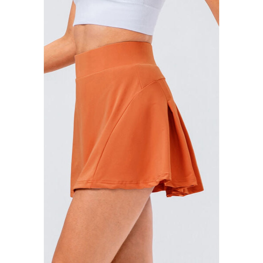 High Waist Pleated Active Skirt Clothing