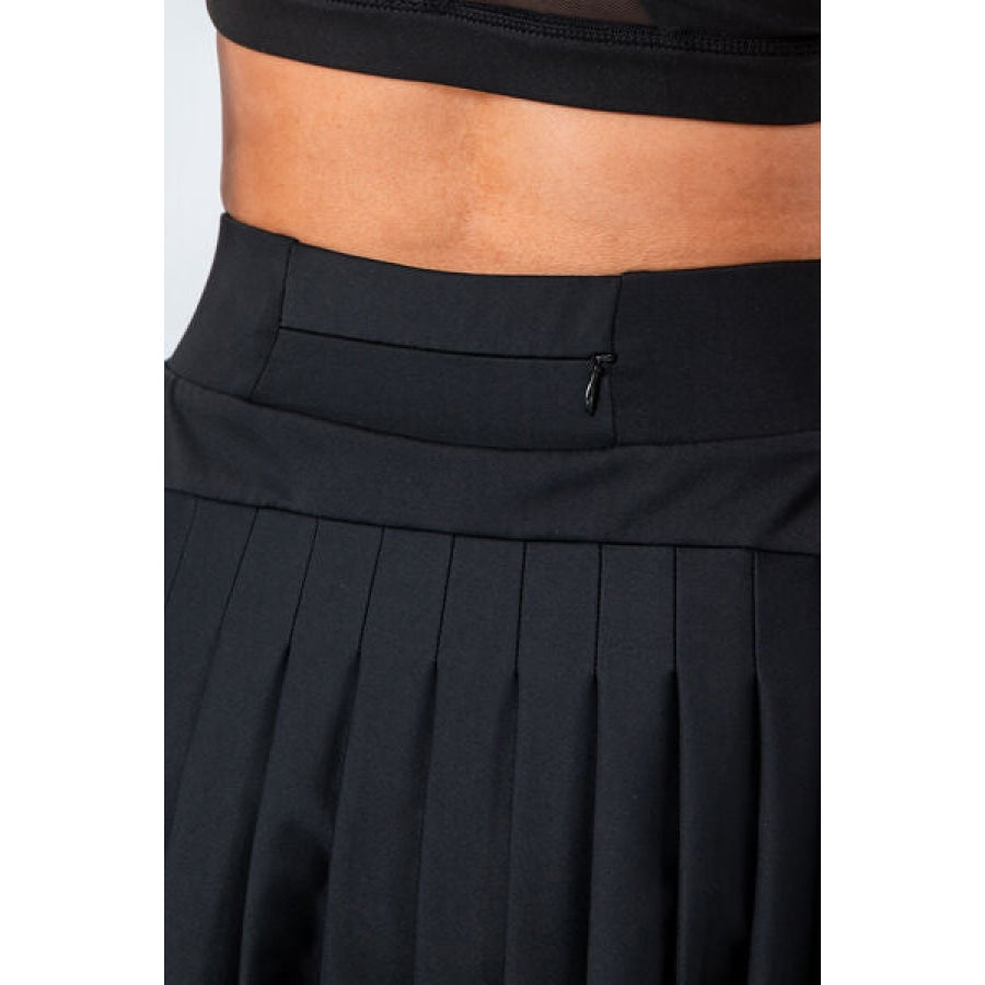 High Waist Pleated Active Skirt Clothing