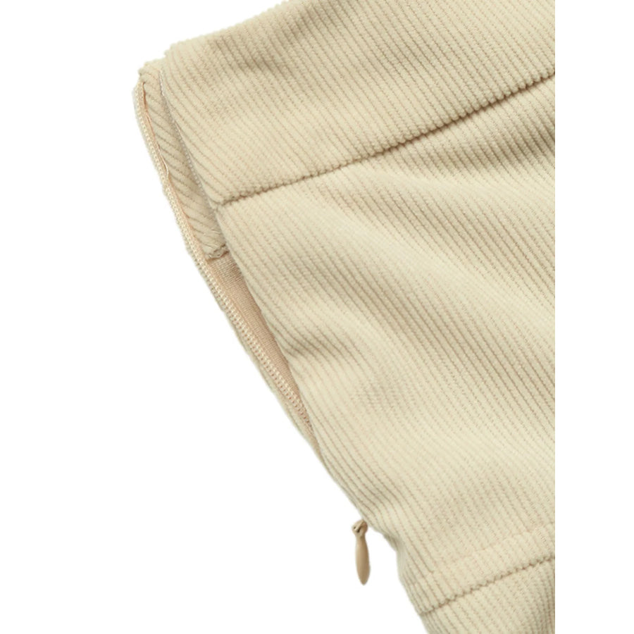 High Waist Pleated Midi Skirt Apparel and Accessories