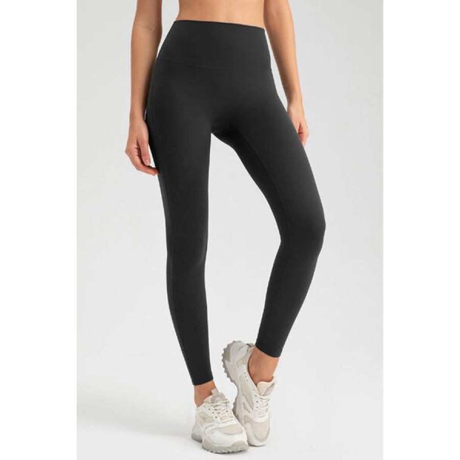 High Waist Skinny Active Pants Black / S Clothing