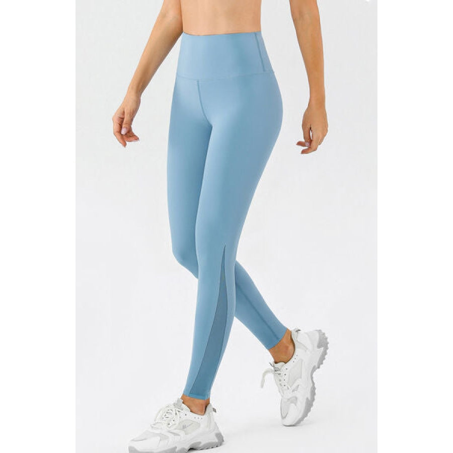 High Waist Skinny Active Pants Sky Blue / XS Clothing