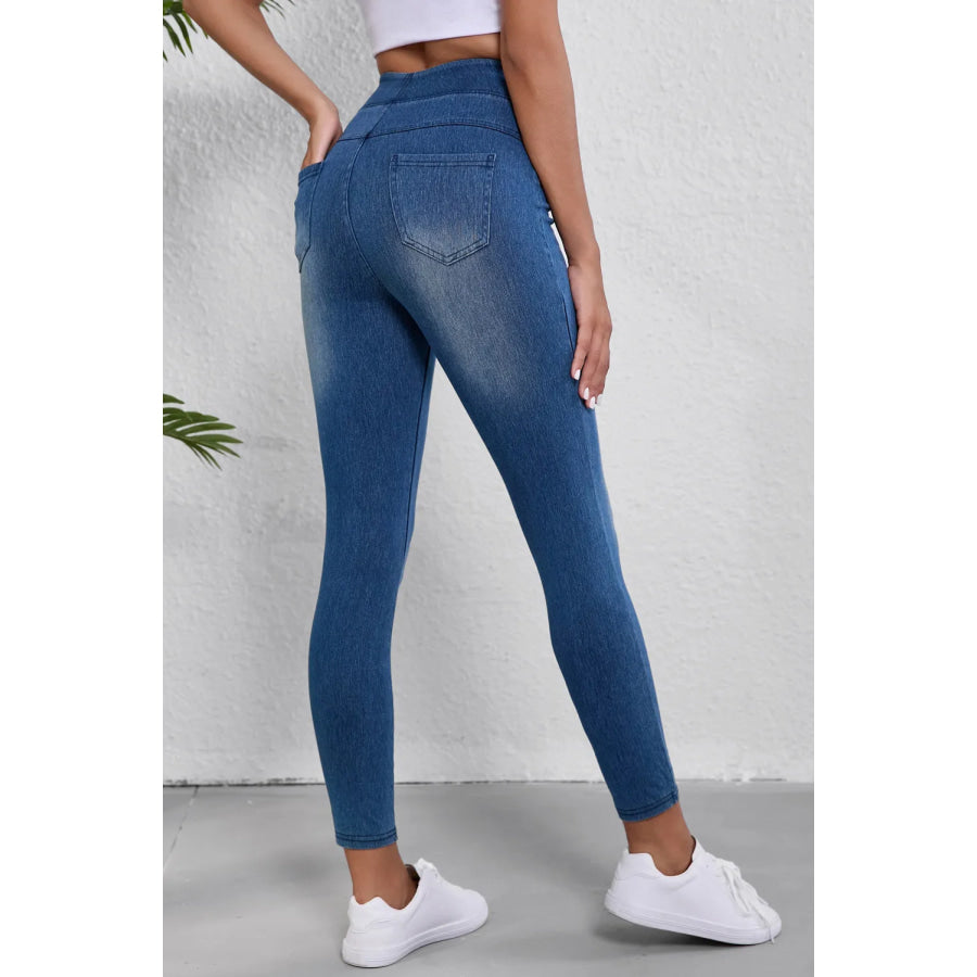 High Waist Skinny Jeans Apparel and Accessories