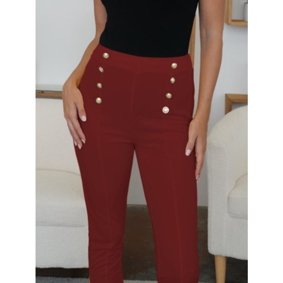 High Waist Skinny Pants Apparel and Accessories