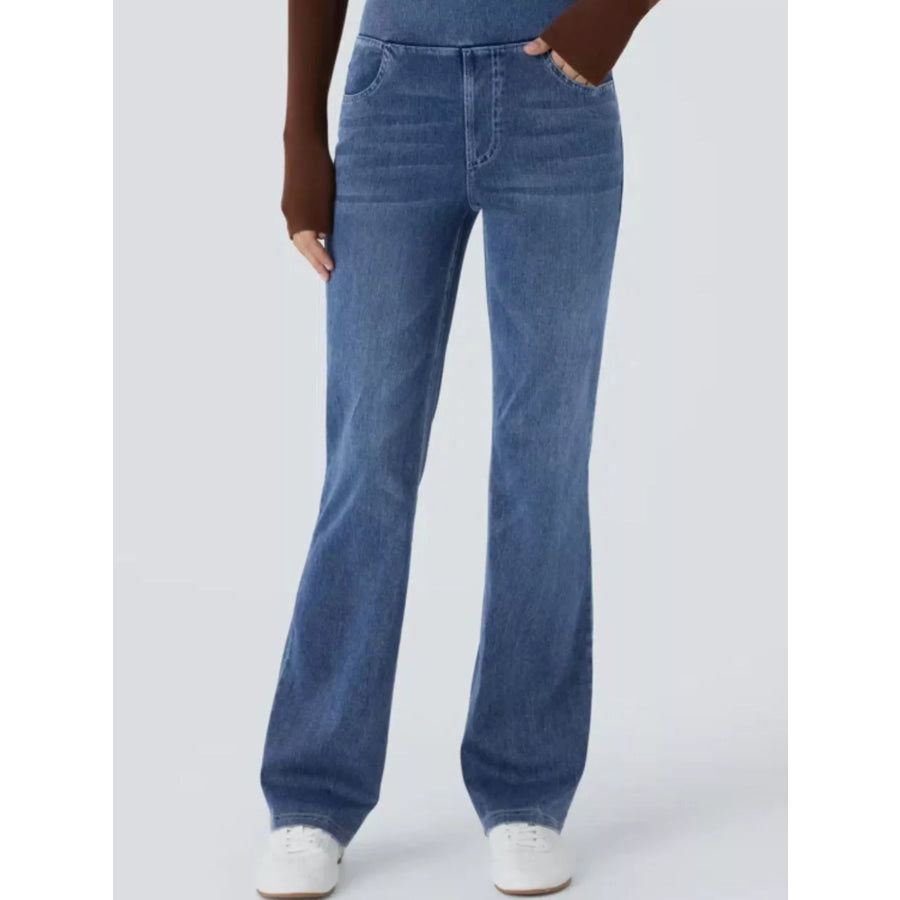 High Waist Slim Fit Jeans Apparel and Accessories