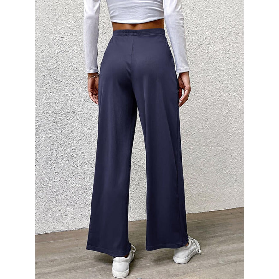 High Waist Straight Pants Clothing