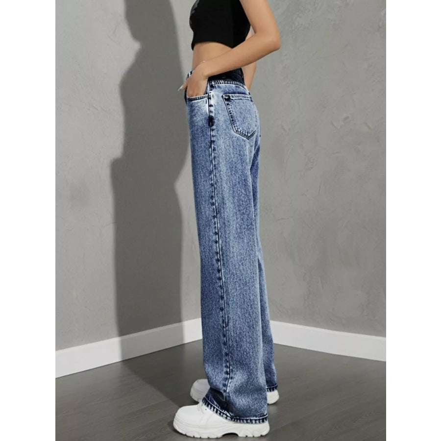 High Waist Wide Leg Jeans Apparel and Accessories