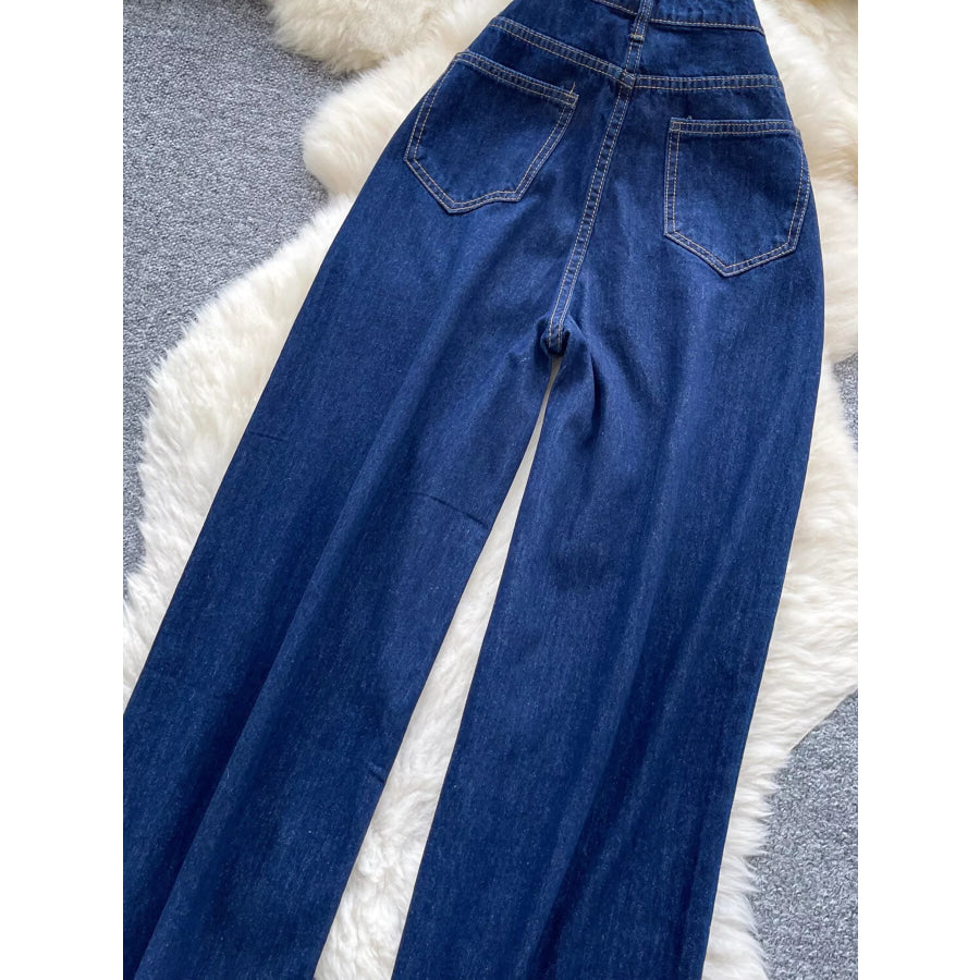 High Waist Wide Leg Jeans Apparel and Accessories