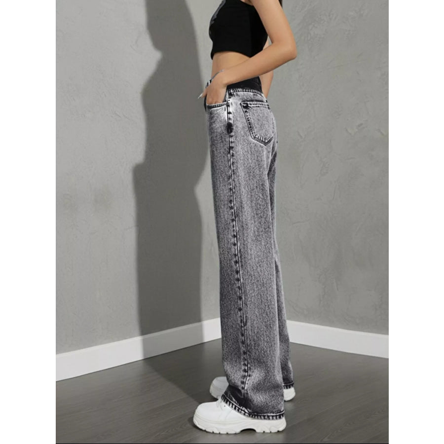 High Waist Wide Leg Jeans Apparel and Accessories
