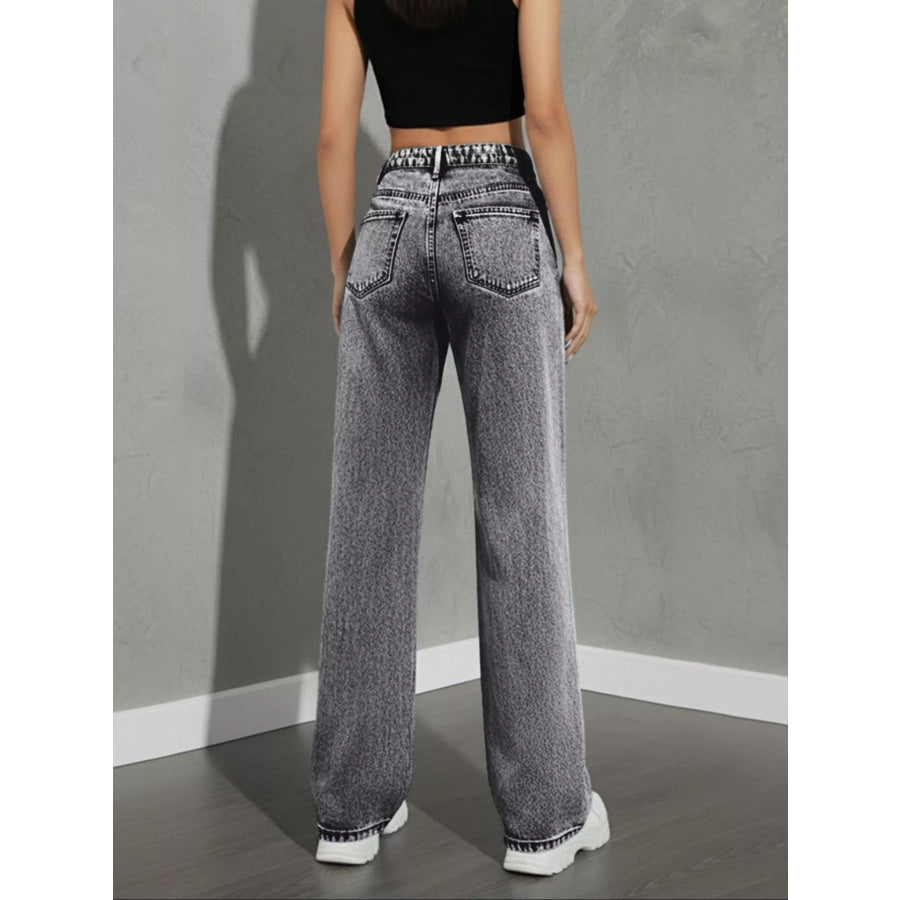 High Waist Wide Leg Jeans Apparel and Accessories