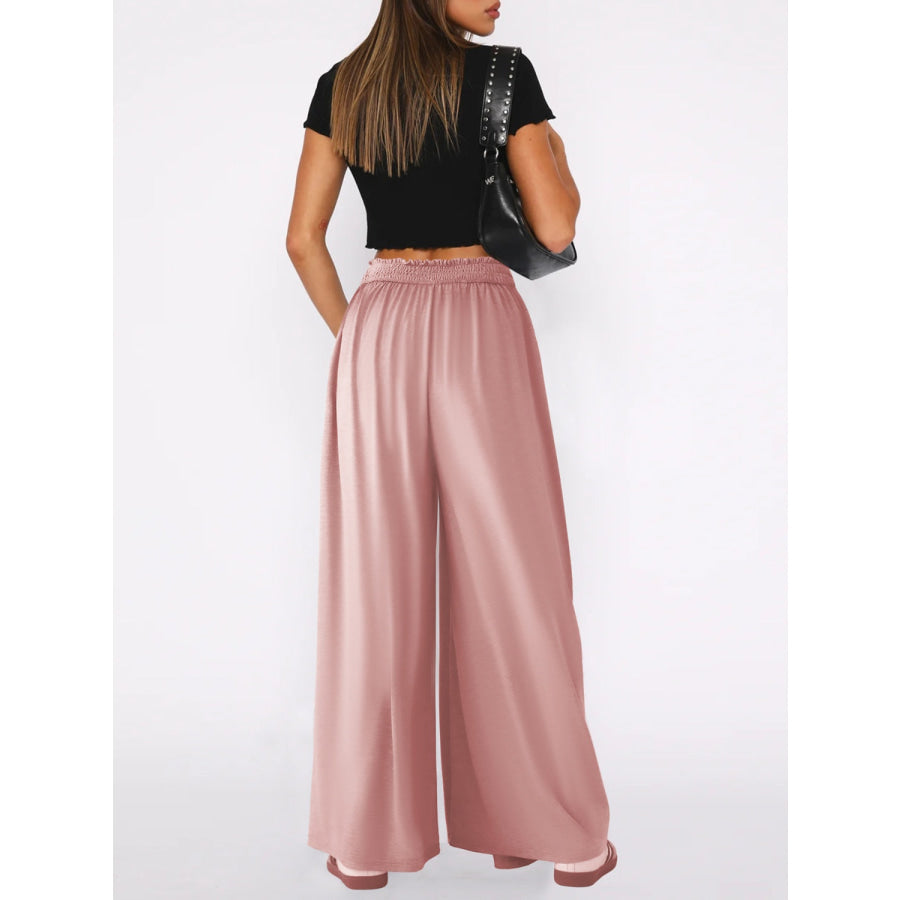 High Waist Wide Leg Pants Apparel and Accessories