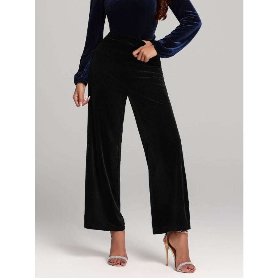 High Waist Wide Leg Pants Apparel and Accessories