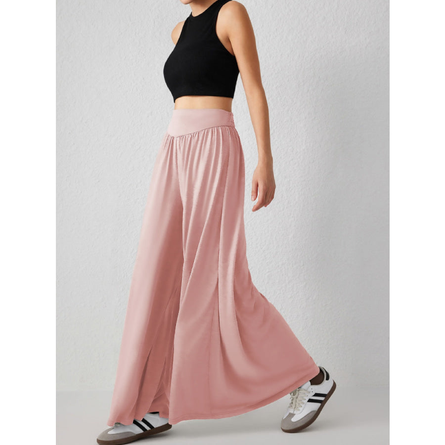 High Waist Wide Leg Pants Apparel and Accessories