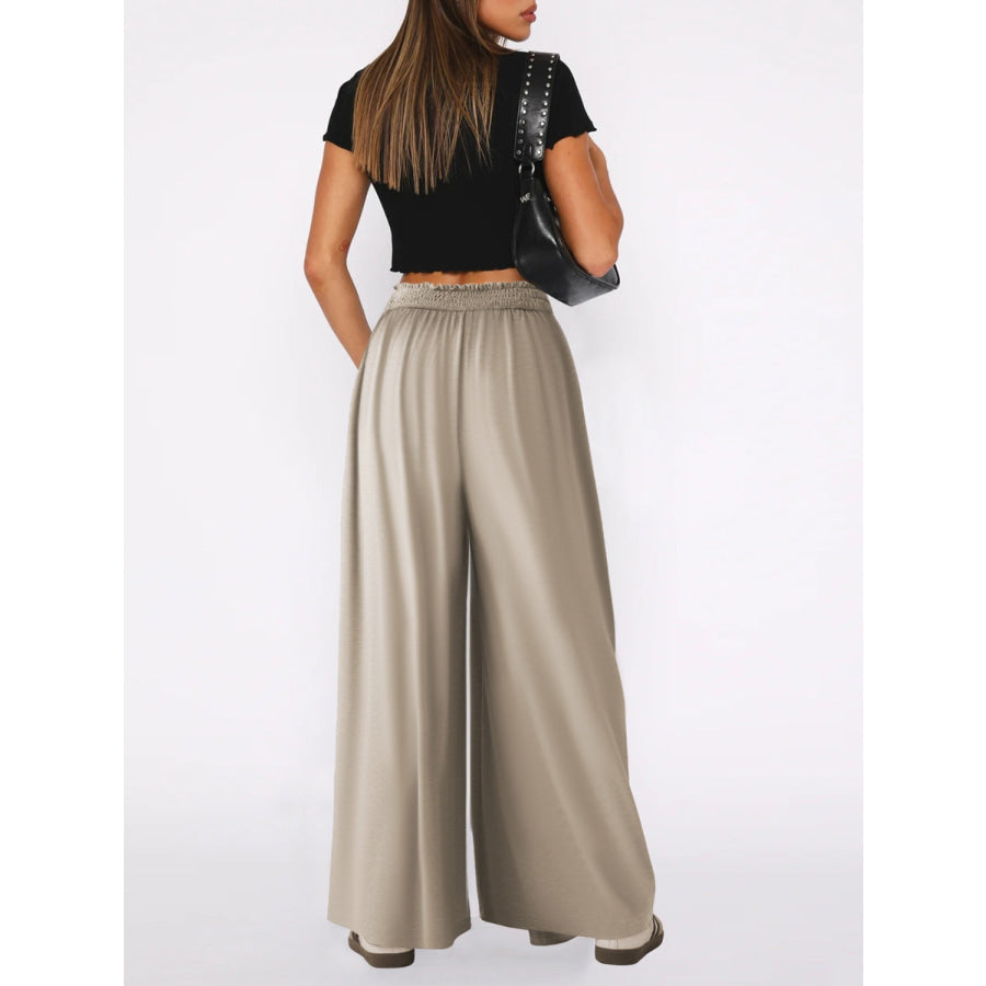 High Waist Wide Leg Pants Apparel and Accessories