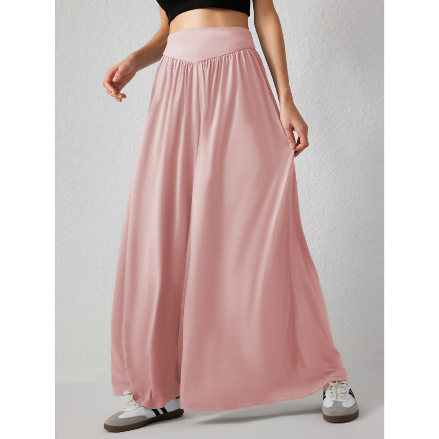 High Waist Wide Leg Pants Apparel and Accessories