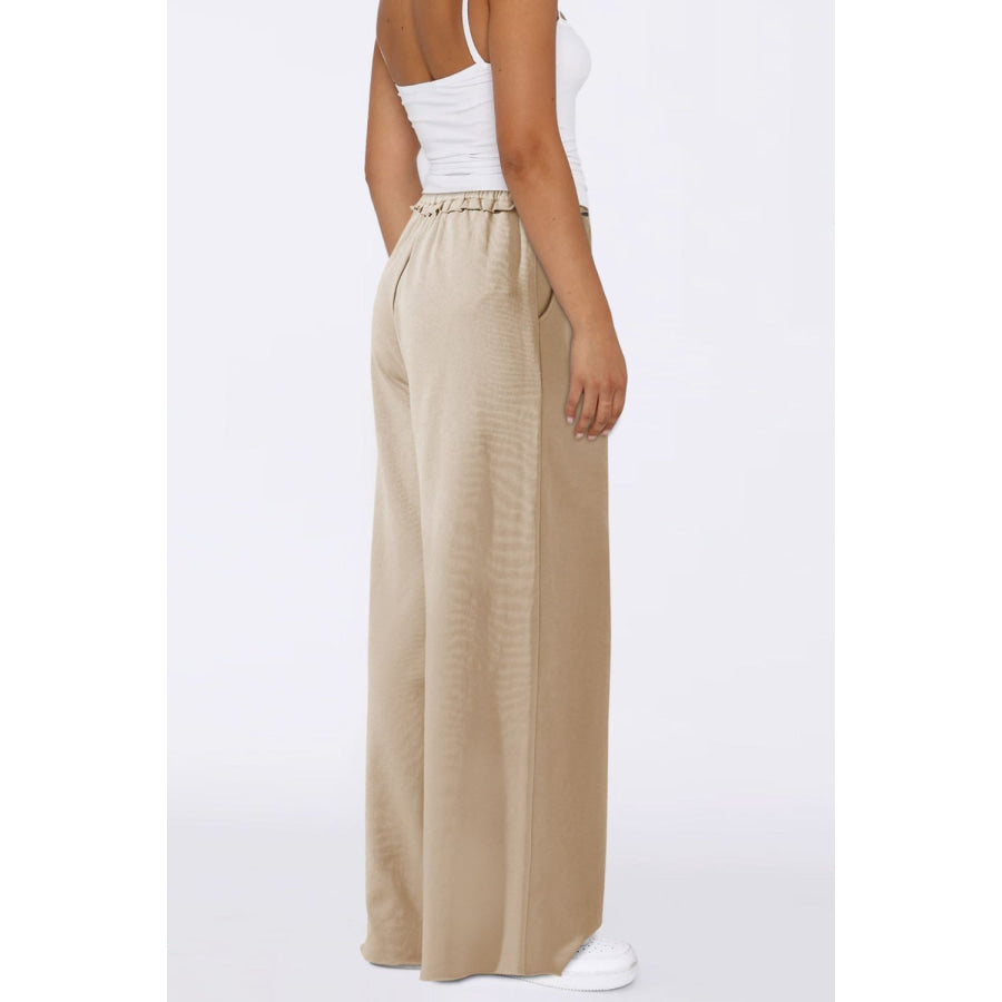 High Waist Wide Leg Pants Apparel and Accessories