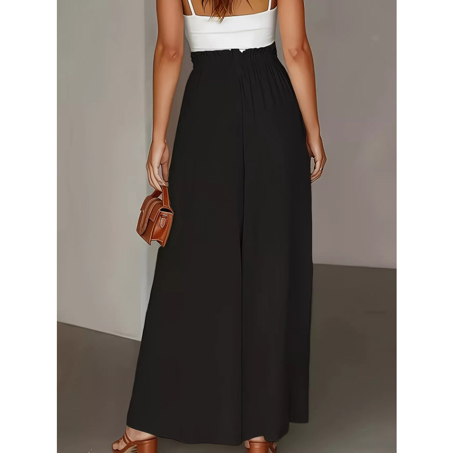 High Waist Wide Leg Pants Apparel and Accessories