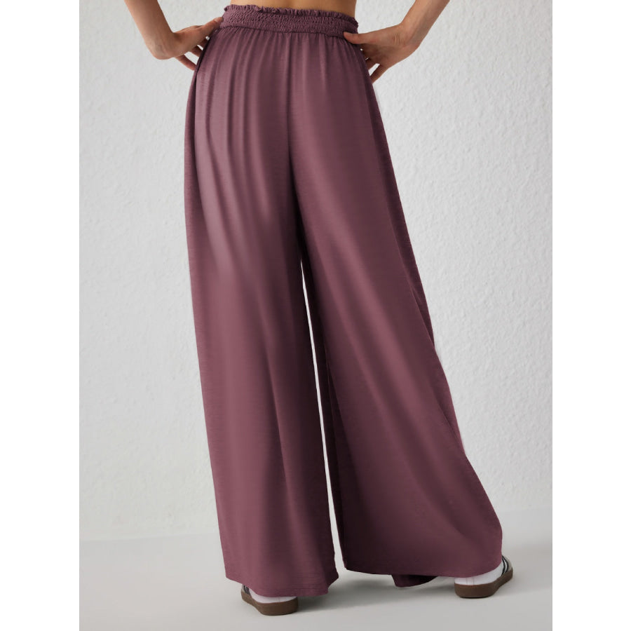 High Waist Wide Leg Pants Apparel and Accessories