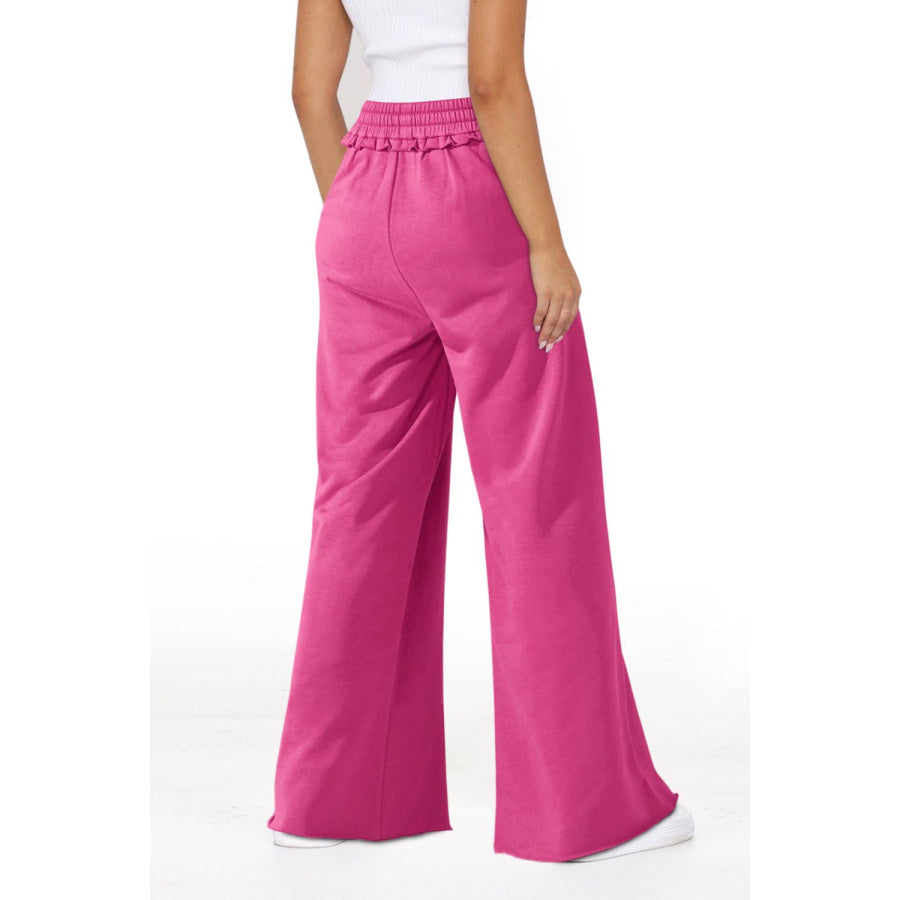 High Waist Wide Leg Pants Apparel and Accessories