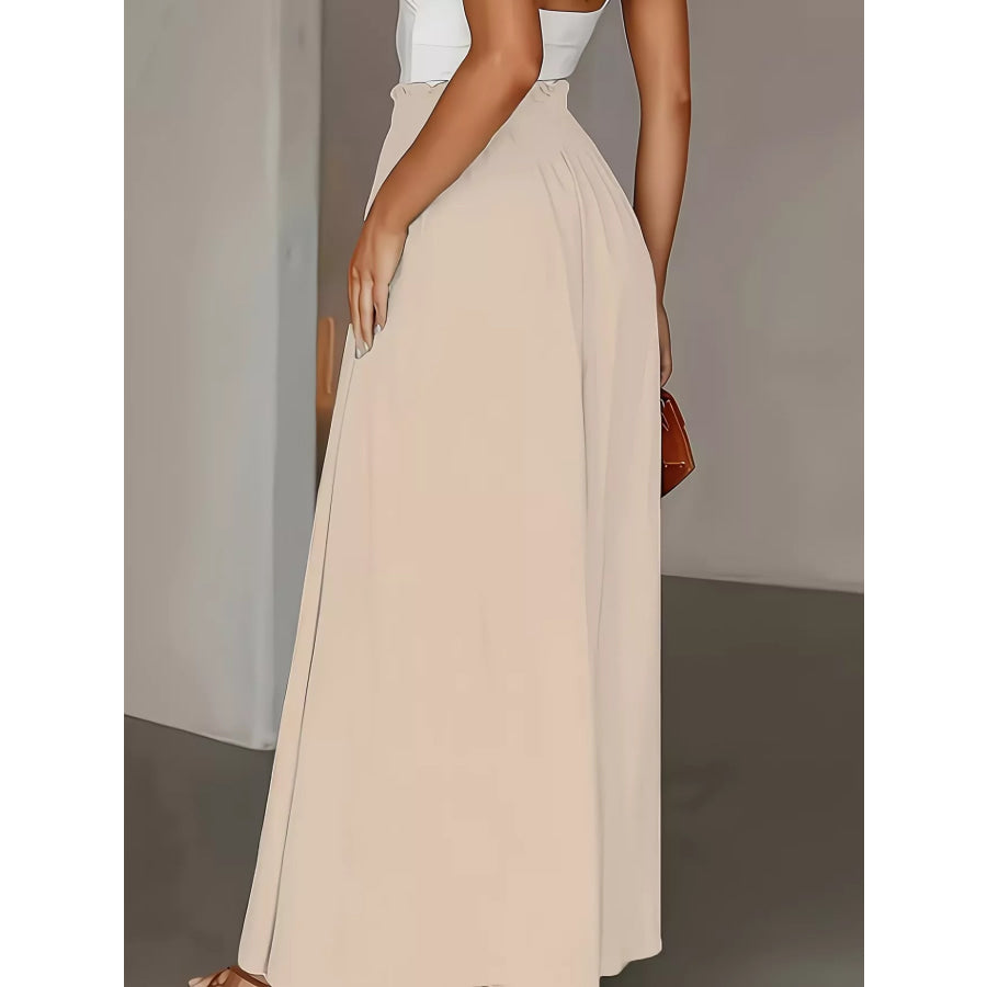 High Waist Wide Leg Pants Apparel and Accessories