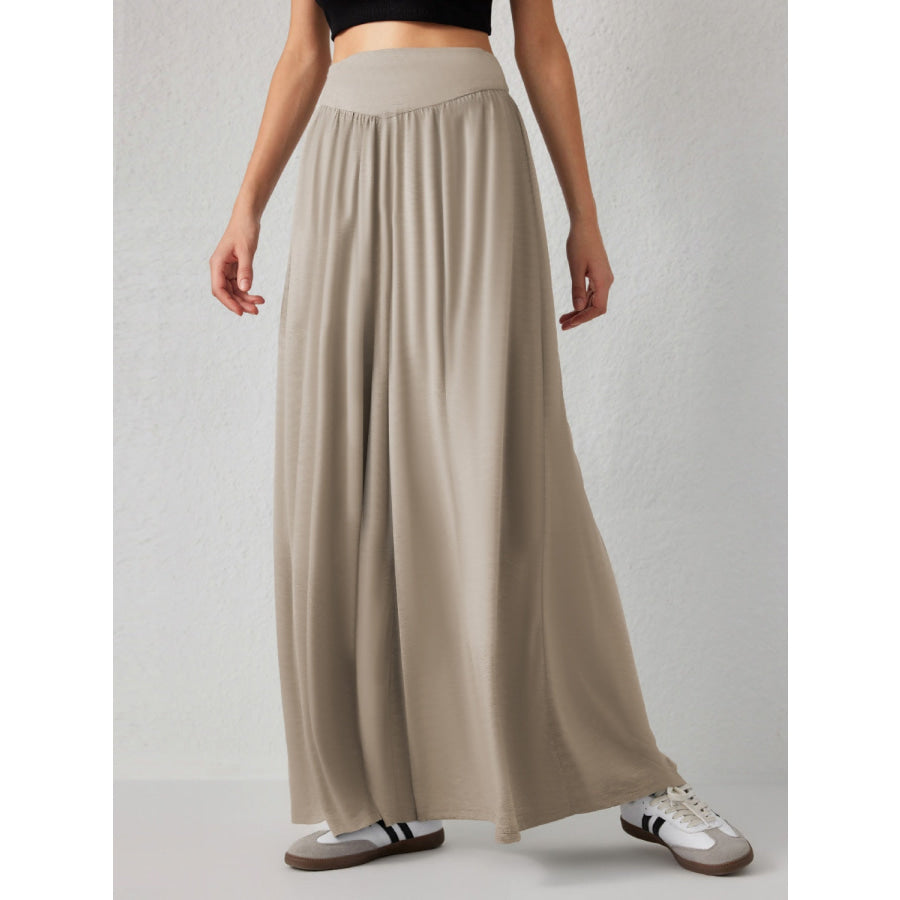 High Waist Wide Leg Pants Apparel and Accessories