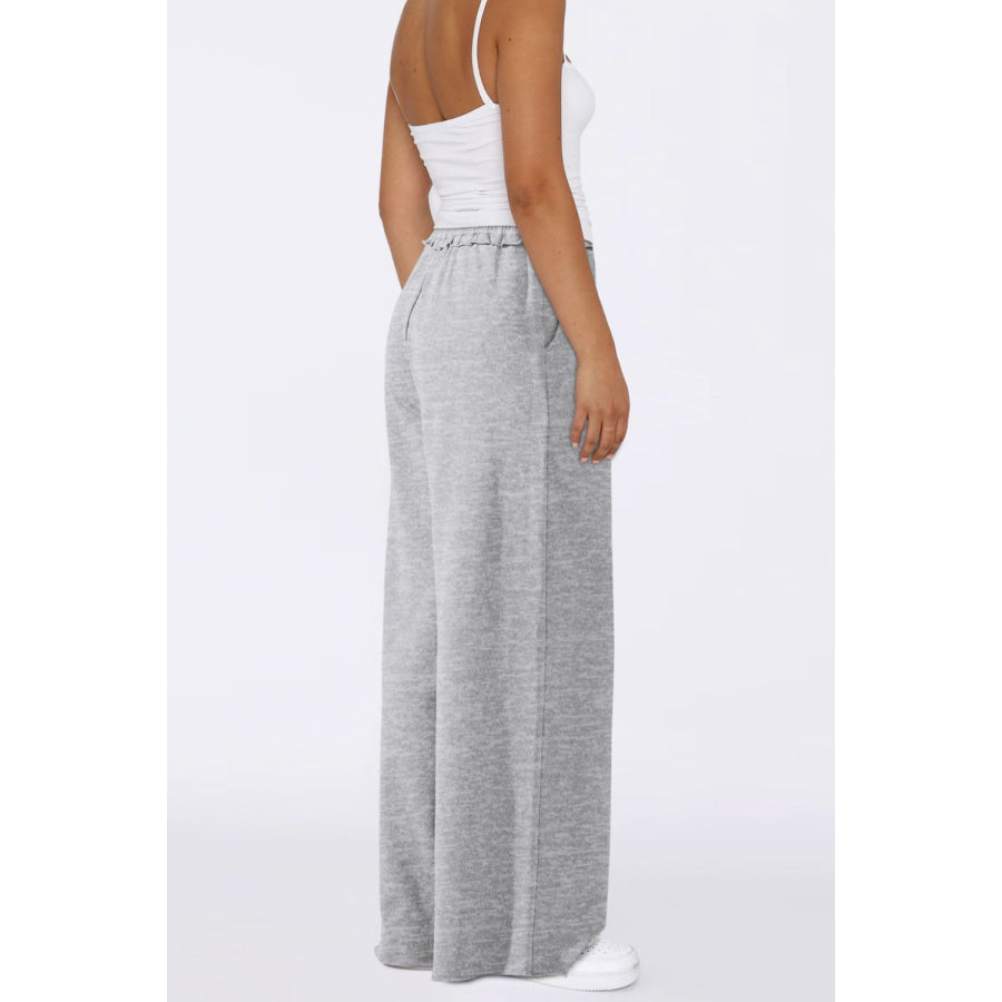 High Waist Wide Leg Pants Apparel and Accessories