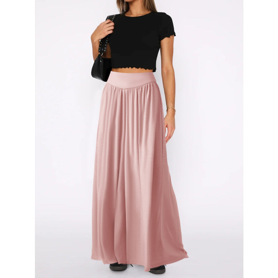 High Waist Wide Leg Pants Apparel and Accessories