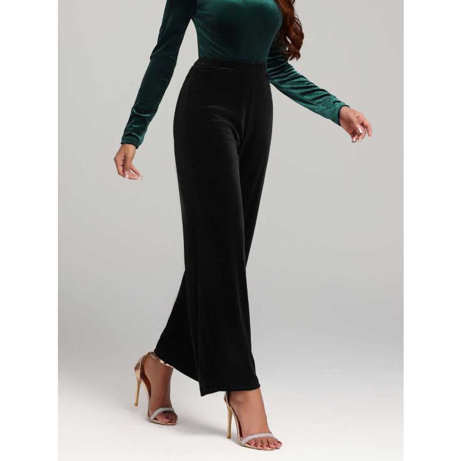 High Waist Wide Leg Pants Apparel and Accessories