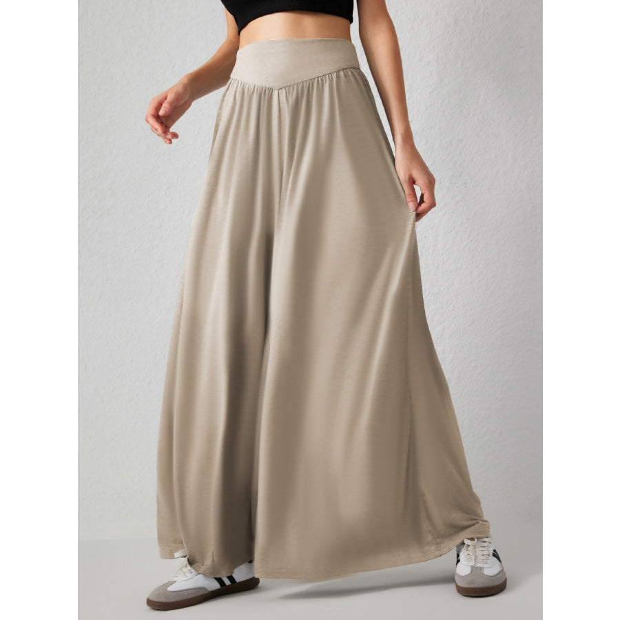 High Waist Wide Leg Pants Apparel and Accessories