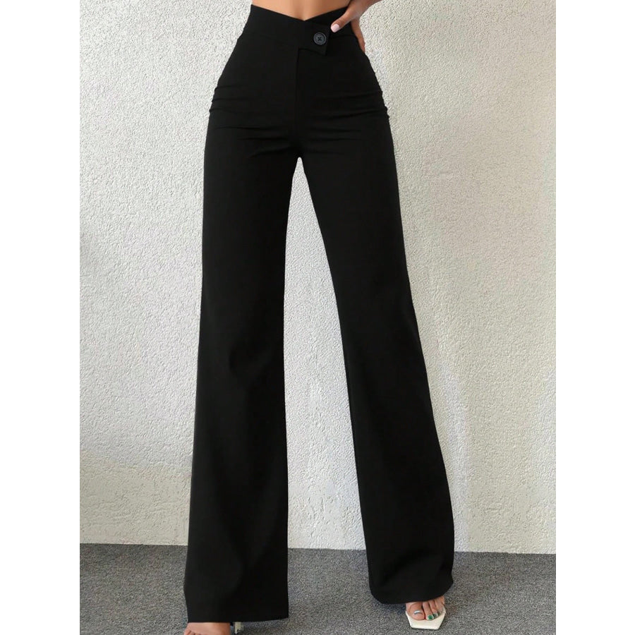 High Waist Wide Leg Pants Apparel and Accessories