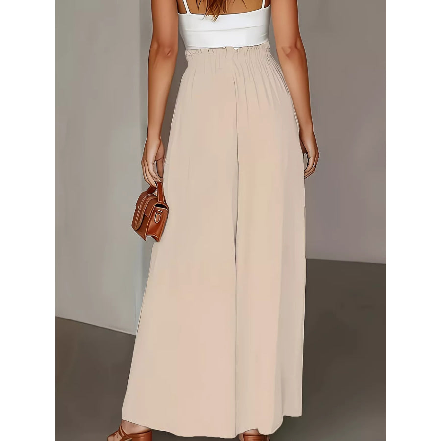 High Waist Wide Leg Pants Apparel and Accessories