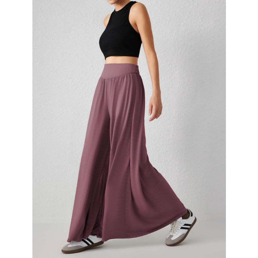 High Waist Wide Leg Pants Apparel and Accessories