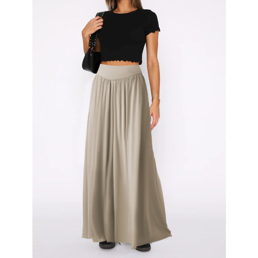 High Waist Wide Leg Pants Apparel and Accessories