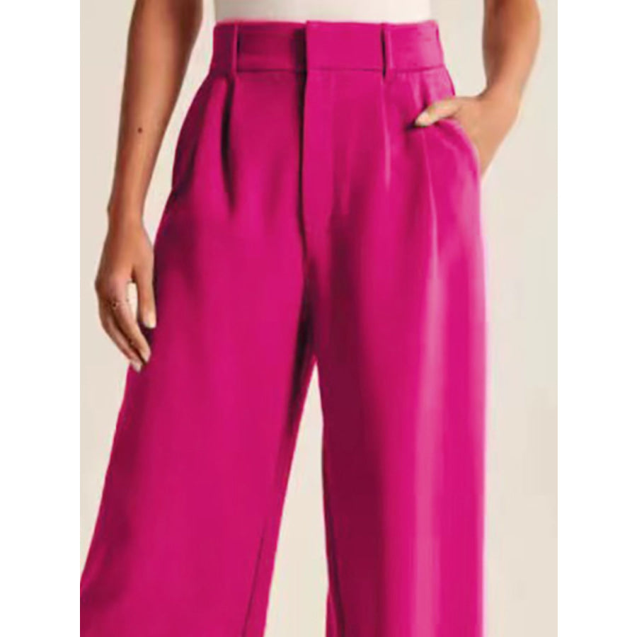 High Waist Wide Leg Pants Apparel and Accessories